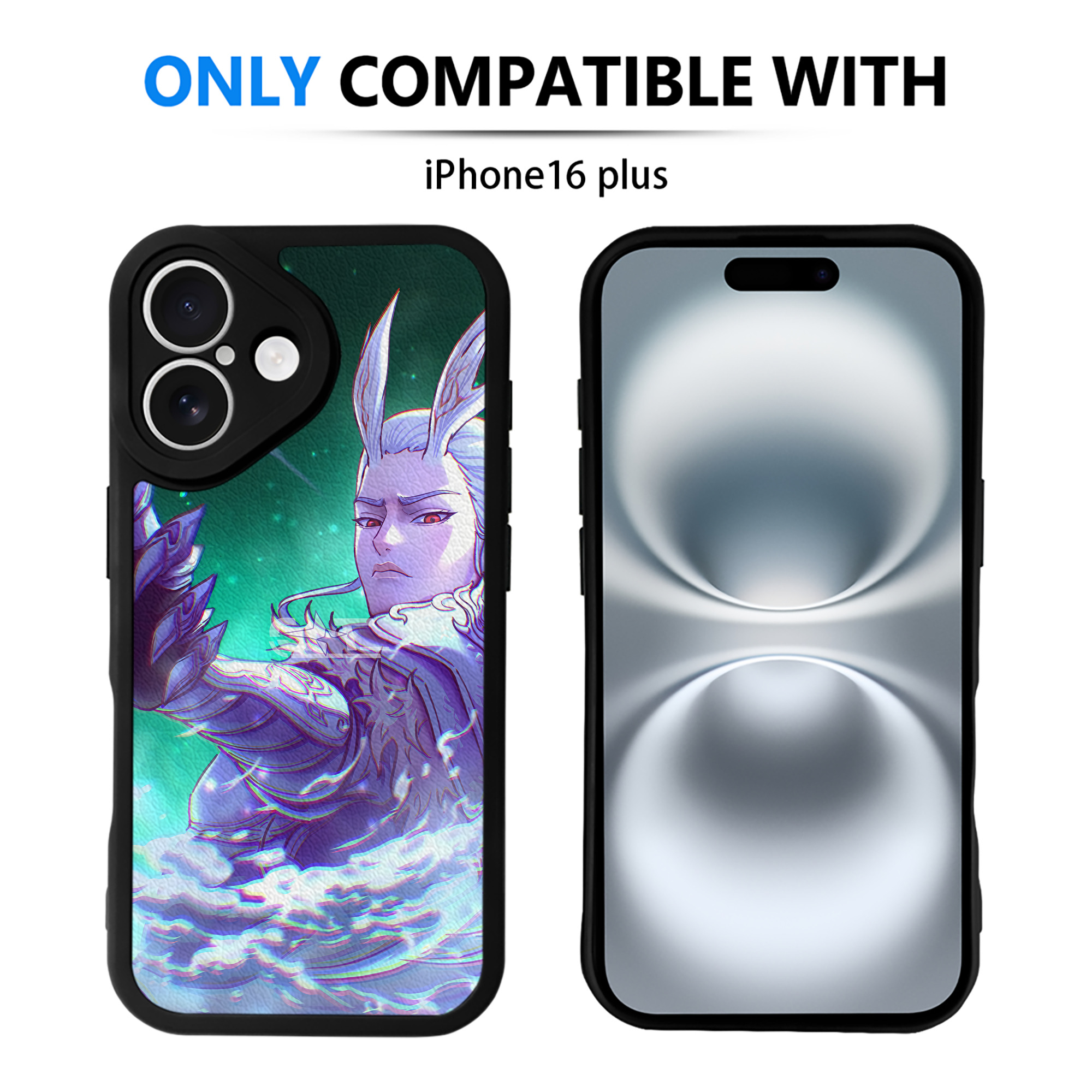（画像用） Ne Zha 2 ナタ 魔童の大暴れ 【iPhone 16シリーズ対応】シリコンスマホケース（レザー調） 材質：シリコン